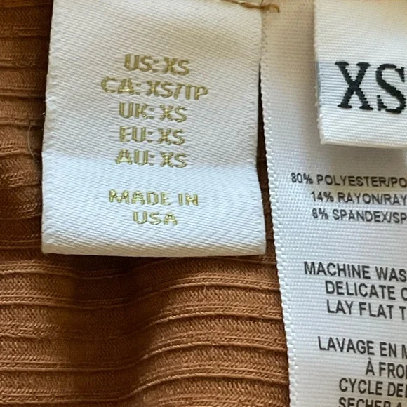 House of HARLOW 1960 One Shoulder Ribbed Dress. Size XS - Picture 9 of 13